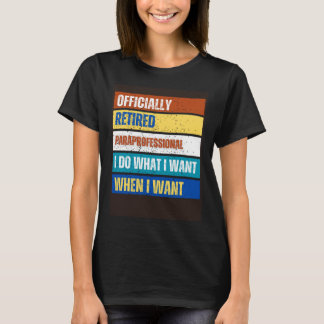 Camiseta Aposentação Paraprofissional Aposentada