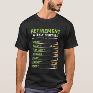 Camiseta Aposentação Semanal De Estresse De Estresse De Est