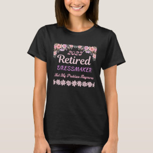 Camiseta Aposentada 2023 Aposentadoria de costureira para m