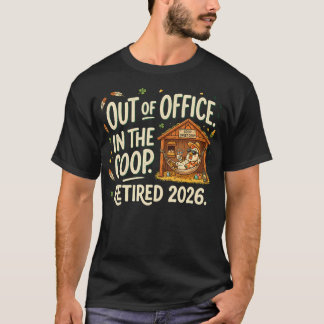 Camiseta Aposentada 2026 Fora do Escritório Na Coop Mãe Sil