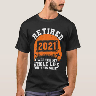 Camiseta Aposentado 2021 Aposentação Humor Halloween Re