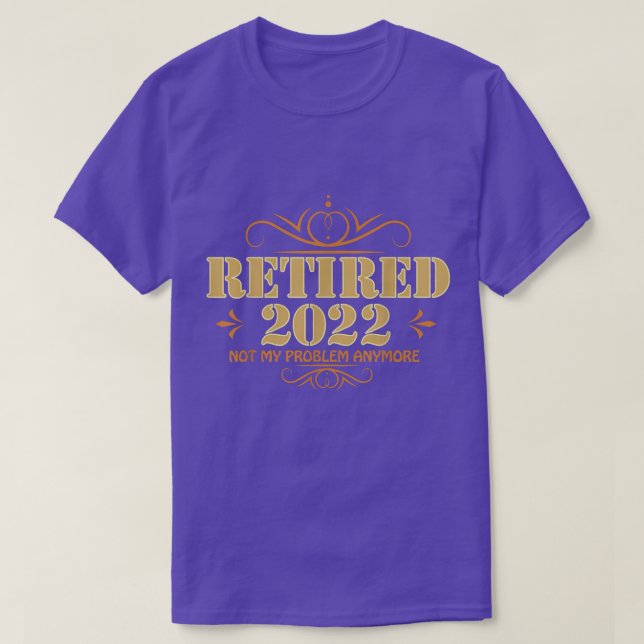 Camiseta Aposentado 2022, Aposentadoria Para Homens E Mulhe (Frente do Design)