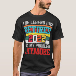 Camiseta Aposentado 2022 Não é o meu problema mais no verão