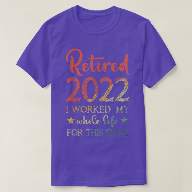 Camiseta Aposentado 2022 Não é o meu problema mais no verão (Frente do Design)