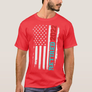 Camiseta Aposentado 2022 vintage EUA