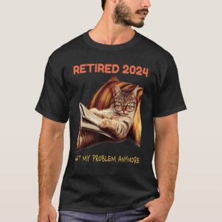 Camiseta Aposentado 2024 Não É Mais Meu Problema Vintage R
