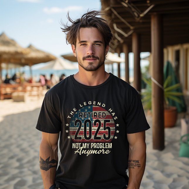 Camiseta Aposentado 2025 Não é o meu problema mais é o Pai  (Criador carregado)