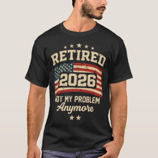 Camiseta Aposentado 2026 Aposentadoria Engraçada 2026 Homen