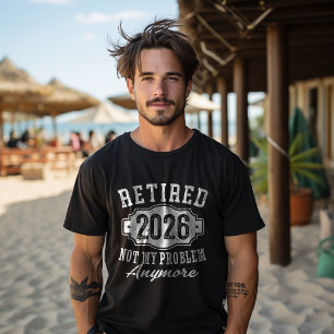 Camiseta Aposentado 2026 Aposentadoria Engraçada 2026 Homen