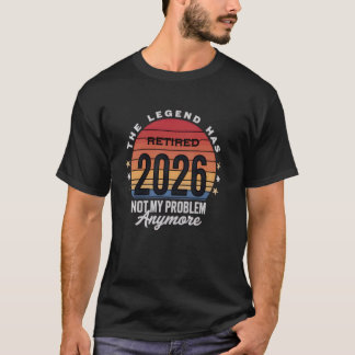 Camiseta Aposentado 2026 Retro Vintage Aposentadoria Não É