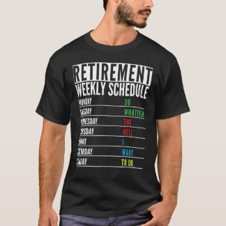 Camiseta Aposentado Aposentado Reforma Funcional Semanal M