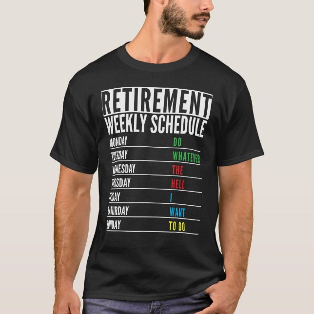 Camiseta Aposentado Aposentado Reforma Funcional Semanal M (Frente)