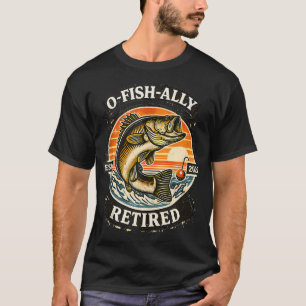 Camiseta Aposentado Aposentadoria Pescaria O-Peixe-Almente