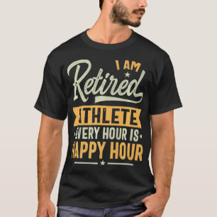Camiseta Aposentado Atleta Aposentado Dedicando Ideias