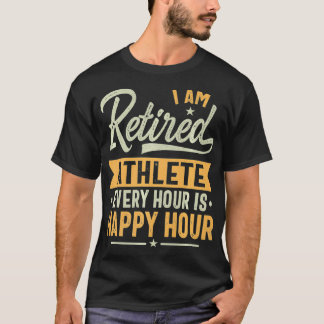 Camiseta Aposentado Atleta Aposentado Dedicando Ideias