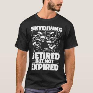 Camiseta Aposentado de Paraquedismo Surfando Paraquedismo