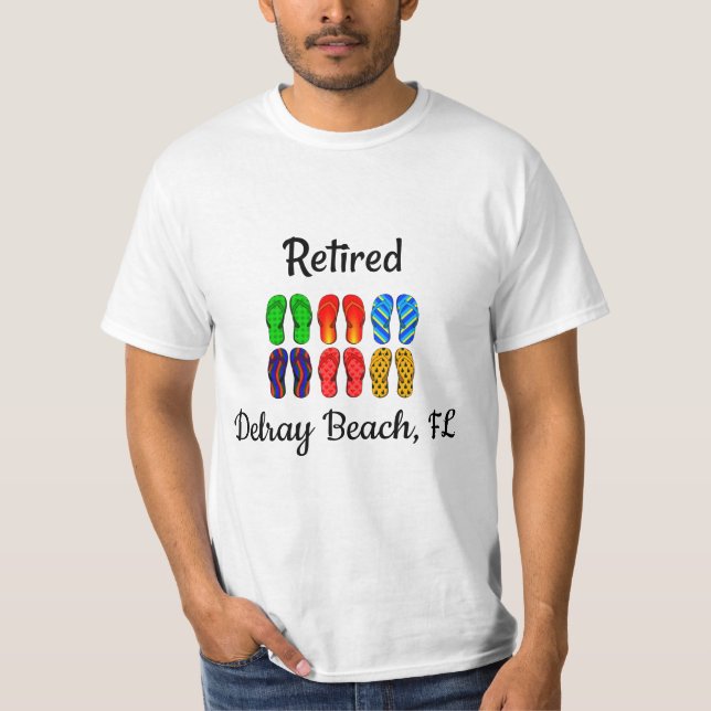 Camiseta Aposentado - Delray Beach, FL, modelo (Frente)