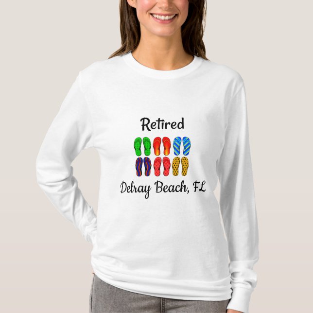 Camiseta Aposentado - Delray Beach, FL, T-Shirt (Frente)