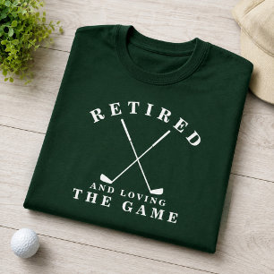 Camiseta Aposentado e Amando o Jogo Golfe Aposentadoria