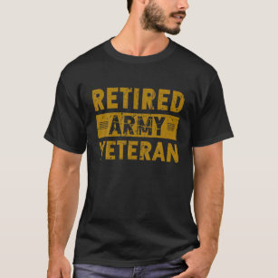Camiseta Aposentado Exército Veterano aposentado militar do