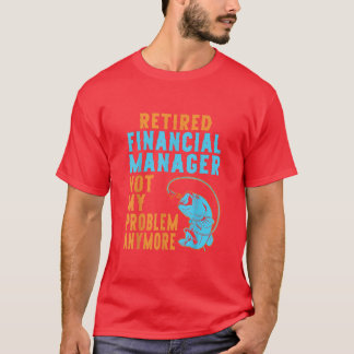 Camiseta Aposentado Gestor Financeiro Reformado na Pesca