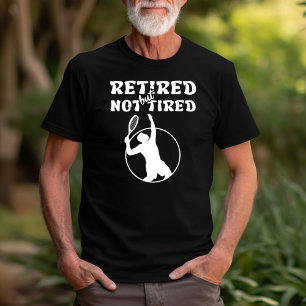 Camiseta Aposentado, mas não cansado, esporte tênis