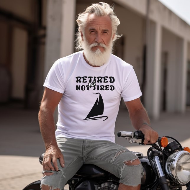 Camiseta Aposentado, mas não cansado, na reforma desportiva (Criador carregado)