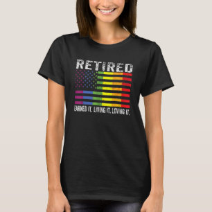 Camiseta Aposentado Mereceu Está Vivendo Ama A Aposentadori