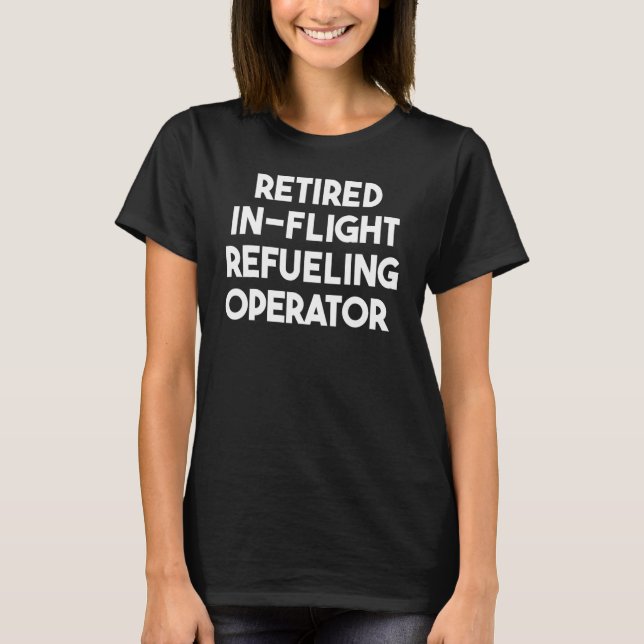 Camiseta Aposentado No Operador De Refúgio De Voo (Frente)