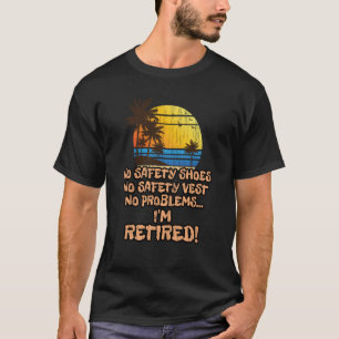 Camiseta Aposentado para o Trabalhador de Construção