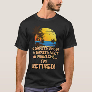Camiseta Aposentado para o Trabalhador de Construção