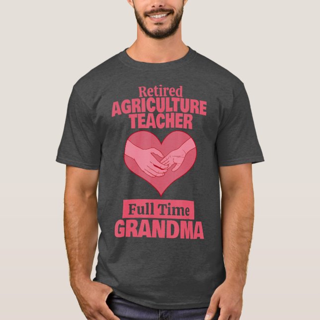 Camiseta Aposentado professor de agricultura vovó aposentad (Frente)