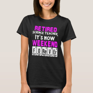 Camiseta Aposentado Professor de Ciências Reformado no Fim