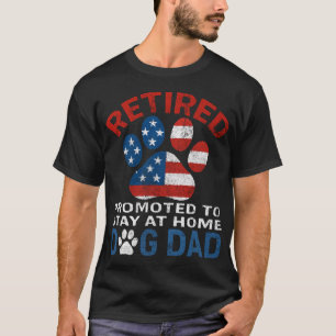 Camiseta Aposentado Promovido A Pai De Cachorro Em Casa