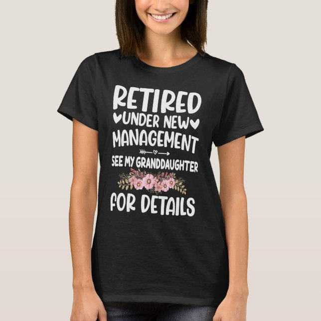 Camiseta Aposentado sob a nova diretoria, neta Gigi Mi (Frente)