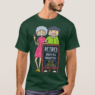 Camiseta Aposentado sob novo gerenciamento Consulte Esposa 