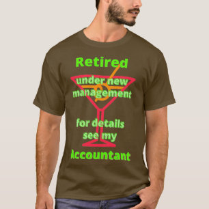 Camiseta Aposentado sob novo gerenciamento para obter detal