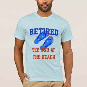 Camiseta Aposentado - Vejo Você Na Praia