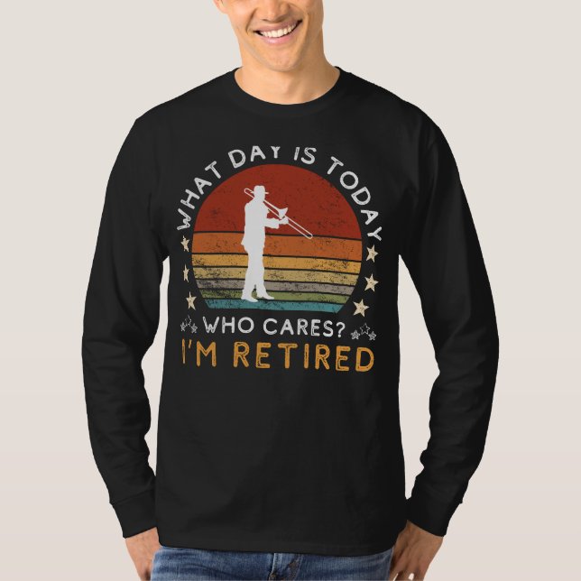 Camiseta Aposentadoria com o nosso Trombone Tee! (Frente)