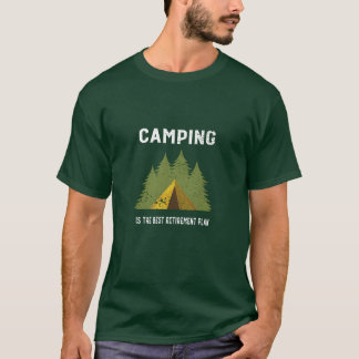 Camiseta Aposentadoria de acampamento engraçado