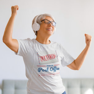 Camiseta Aposentadoria de Funcionário dos Correios Carteiro