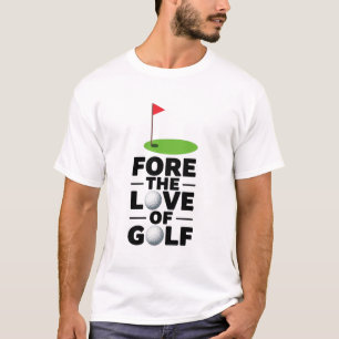 Camiseta Aposentadoria de Golfe com bandeira de golfe Bolas
