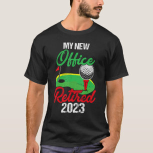 Camiseta Aposentadoria de Mens 2023 Golfe Golfe Pai Aposent