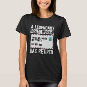 Camiseta Aposentadoria Divertida de Funcionário dos Correio