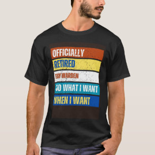 Camiseta Aposentadoria do Guarda de Peixes Aposentado Guard