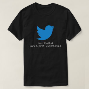 Camiseta Aposentadoria do Larry o passarinho no Twitter