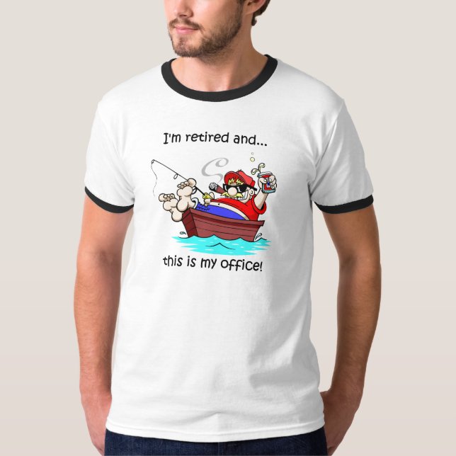 Camiseta Aposentadoria engraçada da pesca (Frente)