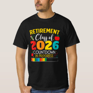 Camiseta Aposentadoria Engraçada do Professor Turma de 2026