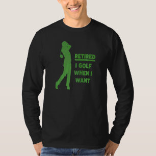 Camiseta Aposentadoria Golfer Pai aposentado Golf Mãe Golf
