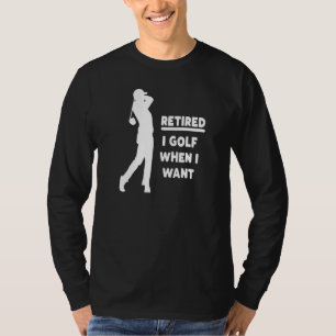 Camiseta Aposentadoria Golfer Pai aposentado Golf Mãe Golf